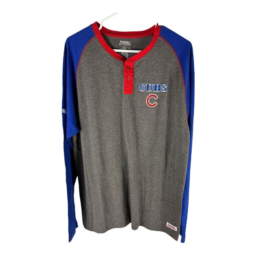 Chicago Cubs Shirt Adult Large Blue Cubbies Baseball Stitches New With Tag